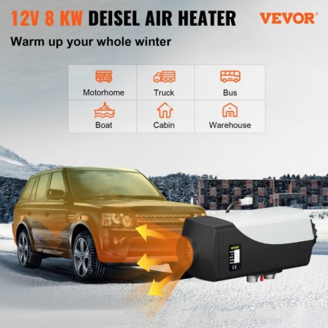 VEVOR 8KW Θερμαντήρας Αέρα Diesel 12V με LCD & Τηλεχειριστήριο  ZCJRQ12V8KWYJKGBEV0