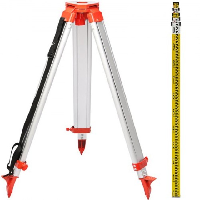 Αλουμινένιο Τρίποδο & Ράβδος 5μ για Laser/Dumpy Επίπεδο 1.65μ  SJJ+BCZH000000001V0