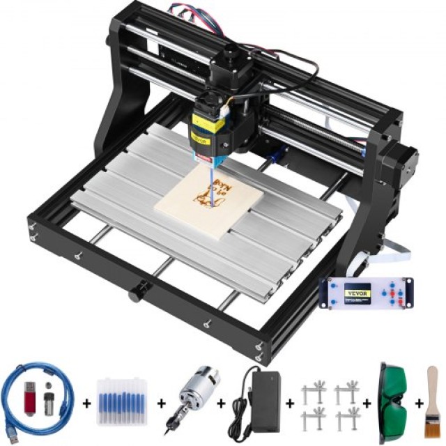 VEVOR  CNC 3018 Pro 5500MW Μηχανή Χάραξης με Offline Controller 3 Άξονες για Πλαστικό, Ακρυλικό, PVC, Ξύλο  DKJ3018PRO5.5W001V2