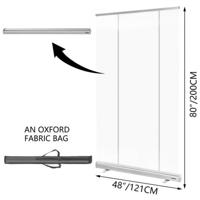 VEVOR Προστατευτικό Διαχωριστικό Δαπέδου 48x80 για Καταστήματα και Γραφεία  YLBTMYLB48X800001V0