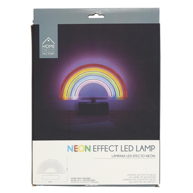 Led Λάμπα Neon Ουράνιο Τόξο Home Deco Factory LA0037