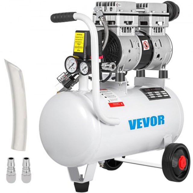 Αθόρυβος Αεροσυμπιεστής VEVOR 5.5 Γαλόνια 25L 750W Χωρίς Λάδι  KYJSY750-25LDCF01V2