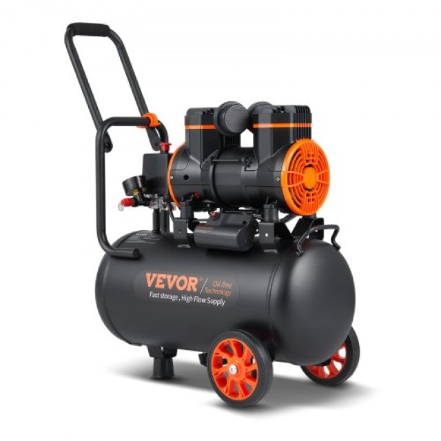 VEVOR Αεροσυμπιεστής 6.3 Γαλόνια 1450W 3.35 CFM@ 90PSI 70 dB Υπερ-Ήσυχος Χωρίς Λάδι  W24L1450W220V09PIV2