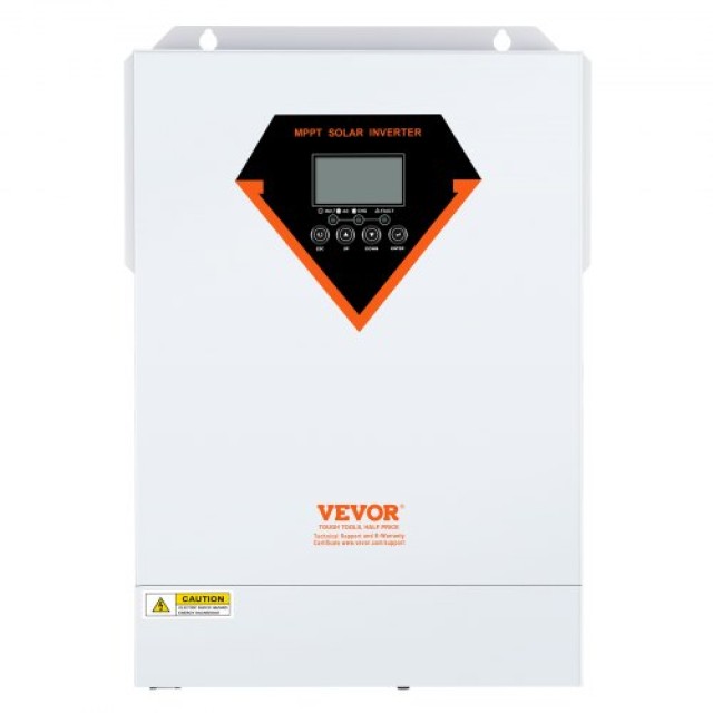 VEVOR Υβριδικός Ηλιακός Αντιστροφέας 5500W 230V με 100A MPPT Ελεγκτή  LWGPNKYTJMPPH2A48V2