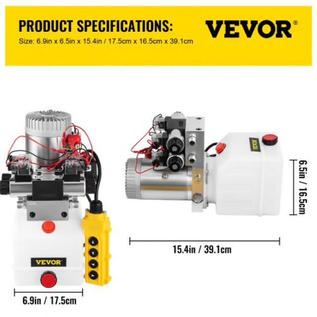 12V Διπλής Ενέργειας Διπλό Σολενόιντ Υδραυλικό Σύστημα 4.5L Δεξαμενή  CZYYB4.5LZZ004234V0