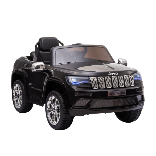 HOMCOM Electric Car Jeep for Kids 12V Manual Driving and with Remote Control - Black 370-190