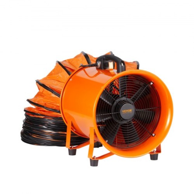 Φορητός Ανεμιστήρας VEVOR 406mm με Σωλήνα 10μ, 900W 5175CFM Βιομηχανικός Φυσητήρας  SSG550W1016INSF6XV2