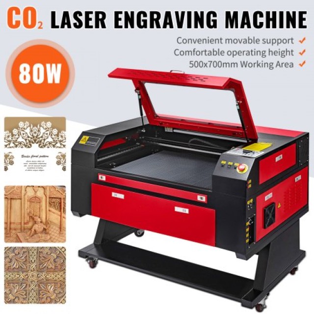 VEVOR  80W CO2 Laser Engraver 500x700mm USB για DIY Χάραξη  KH7050DKJ80W00001V2