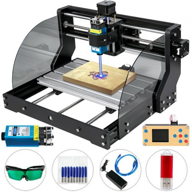 VEVOR CNC 3018 Pro - Μηχάνημα Χάραξης & Κοπής 3 Αξόνων με Offline Controller  MGDKJ3018M500MW01V2