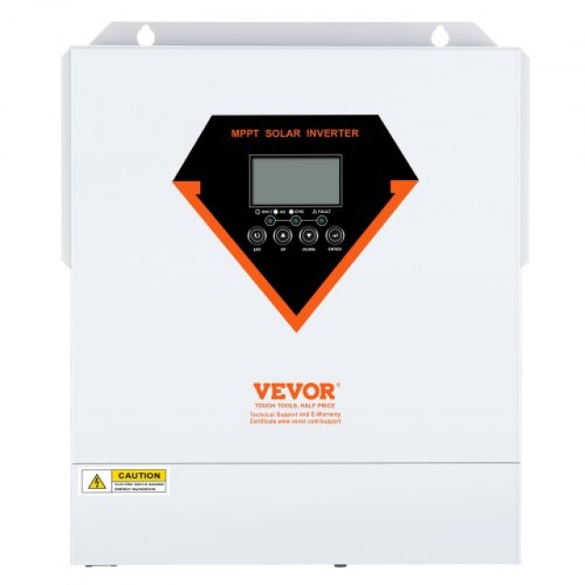 Υβριδικός Ηλιακός Αντιστροφέας VEVOR 3500W 230V με Ενσωματωμένο Ελεγκτή MPPT 60A  LWGPNKYTJMPP9F5YKV2