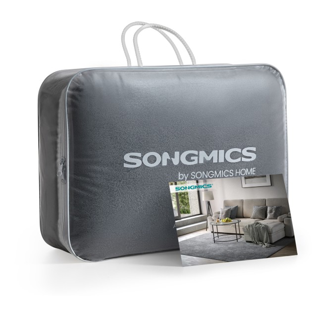 Χαλί SONGMICS 120x170 εκ., Αντιολισθητικό, Πλενόμενο, Μοντέρνο, Γκρι Σκούρο - 12 άτοκες δόσεις και 5% cash back