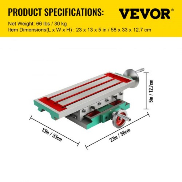 Τραπέζι Φρέζας VEVOR 17.7×6.7 Πολυλειτουργικό 30KG για Δράπανα & Φρέζες  170GZTM0000000001V0