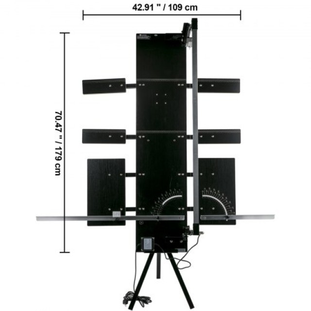 Μηχανή Κοπής Φελιζόλ VEVOR 42cm, Κόφτης Αφρού 115cm, Θερμαινόμενο Σύρμα 0-90°, με Βάση και Πλάκα για Κοπή Αφρού  PMQ130CM+4+2+W2DVV2