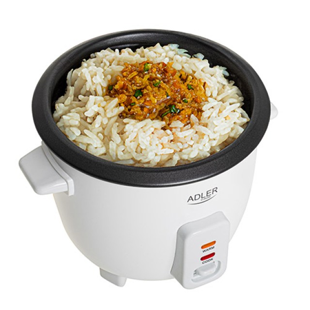 Παρασκευαστής Ρυζιού Rice Cooker 300W με Χωρητικότητα 0.6lt Adler AD-6418