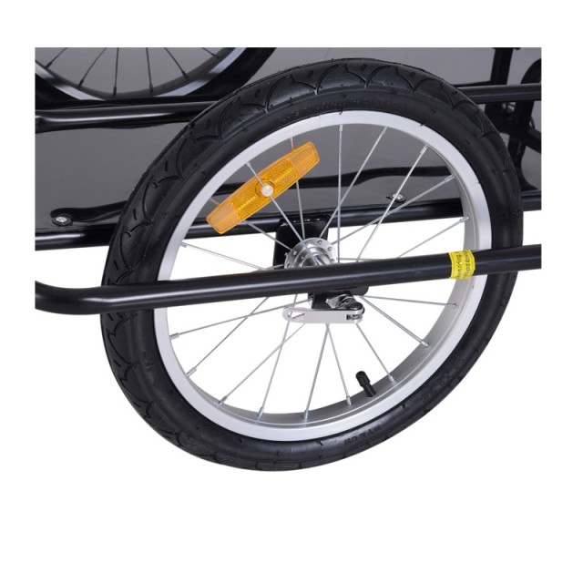 Αναδιπλούμενο Τρέιλερ Ποδηλάτου για Φορτία από Ατσάλι 156 x 72 x 82 cm HOMCOM B71-020