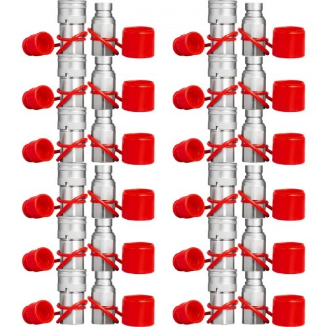 VEVOR Υδραυλικός Ταχυσύνδεσμος Skid Steer 1/2 NPT (12 Ζεύγη)  YYJT1/2YCYYJT12D1V0