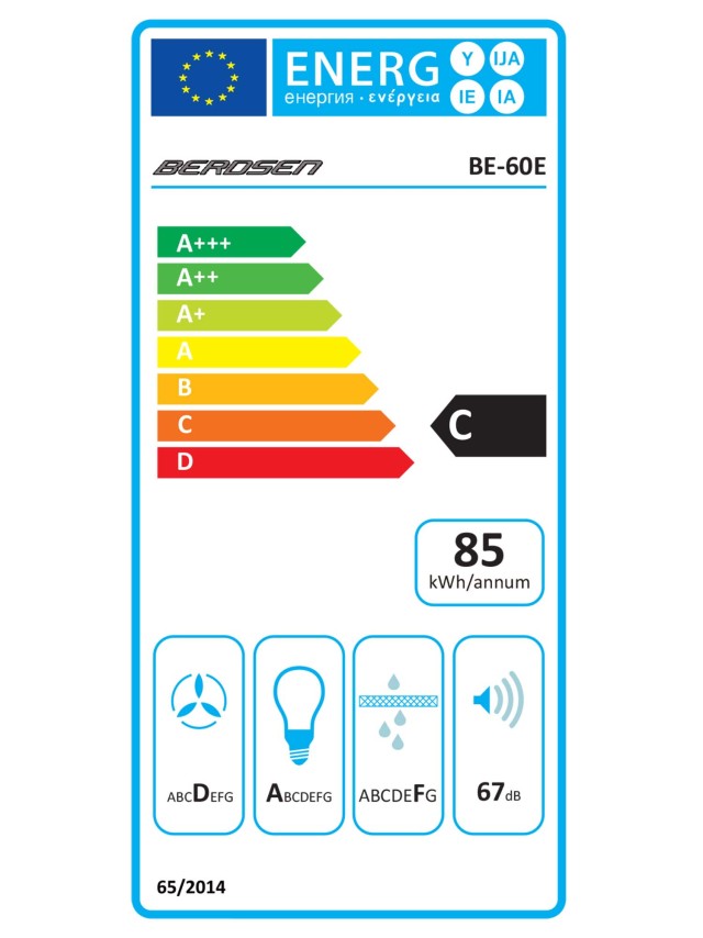 Απορροφητήρας Καμινάδα 60 cm Berdsen BE-60E
