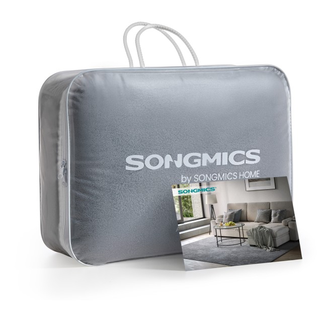 Χαλί SONGMICS 120x170 εκ., Αντιολισθητικό, Πλενόμενο, Μοντέρνο, Γκρι - 12 άτοκες δόσεις και 5% cash back