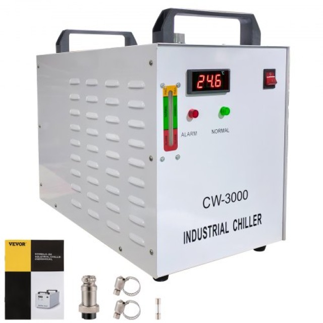 VEVOR 9L Βιομηχανικός Ψύκτης Νερού CW-3000DG για CO2 Laser 60W/80W  CW-3000GYLSJOB001V2