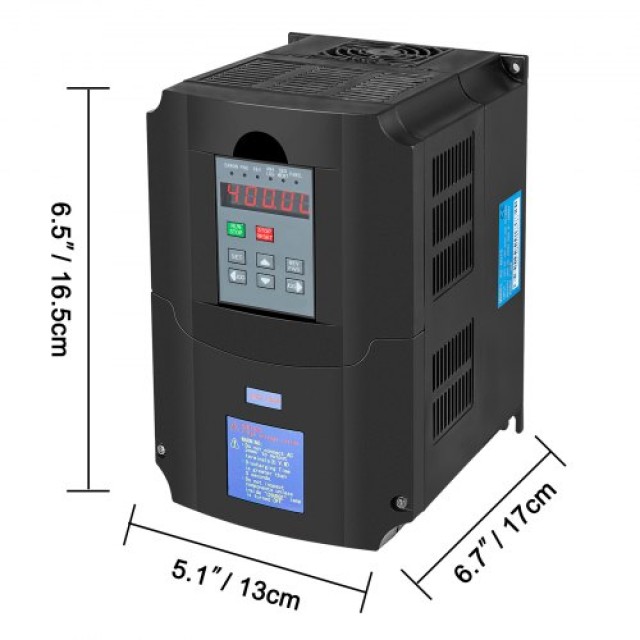 VEVOR 2.2KW 380V VFD Inverter για Έλεγχο Ταχύτητας Κινητήρα  2.2KW380V3HPBPQ01V0