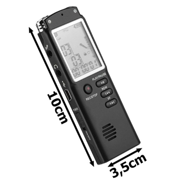 Ψηφιακός Καταγραφέας Φωνής MP3 player 8GB Μικρόφωνο και Ακουστικά 5907451351369 VERK GROUP