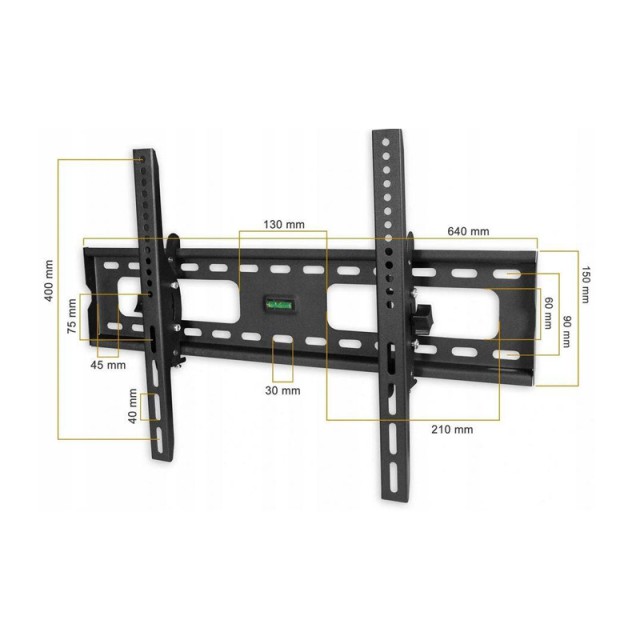 Επιτοίχια Βάση Τηλεόρασης με Βραχίονα 32-65 55 Kg Bass Polska BP-BH15551