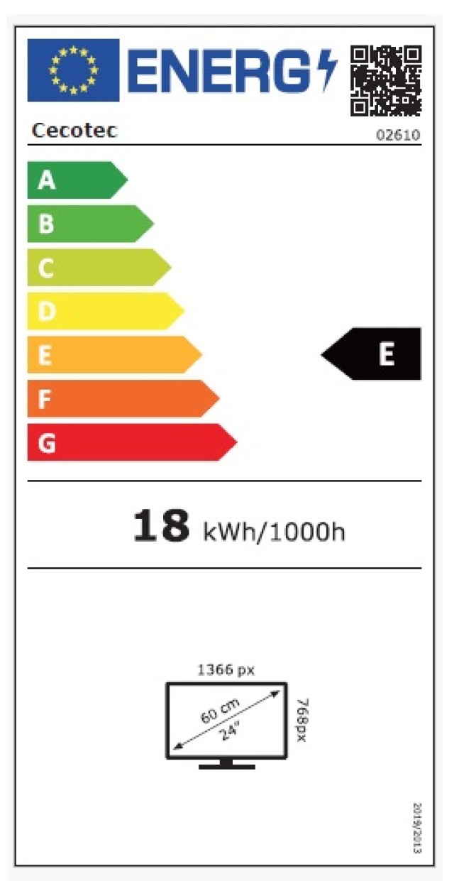 Τηλεόραση LED με Ανάλυση HD, Σύστημα Dolby και Μνήμη flash CECOTEC CEC-02610