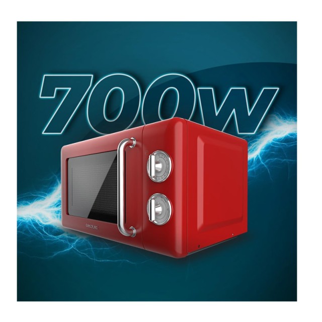 Φούρνος Μικροκυμάτων 20 Lt 700 W Cecotec ProClean 3010 Retro Red CEC-01705