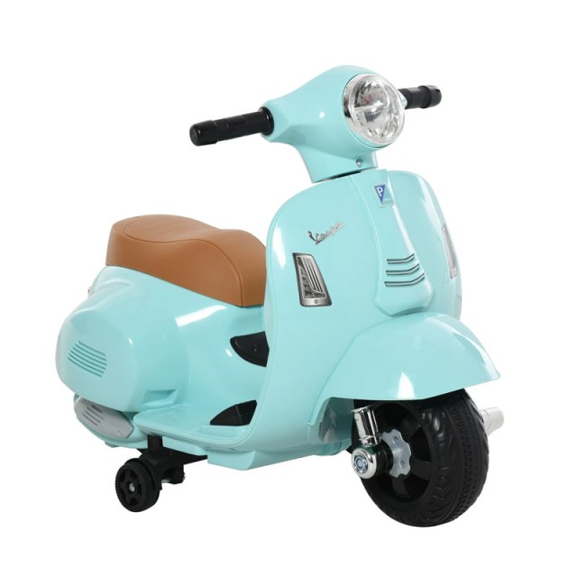 Ηλεκτροκίνητη Μηχανή Vespa 6 V Χρώματος Mint HOMCOM 370-138GN