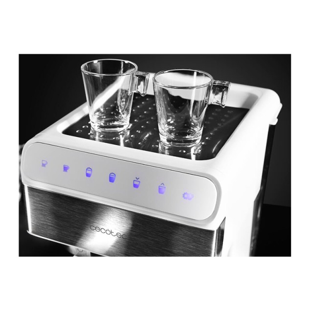 Ημιαυτόματη Καφετιέρα Espresso Power Instant-ccino 20 Touch Serie Bianca 20 Bar Χρώματος Λευκό Cecotec CEC-01557