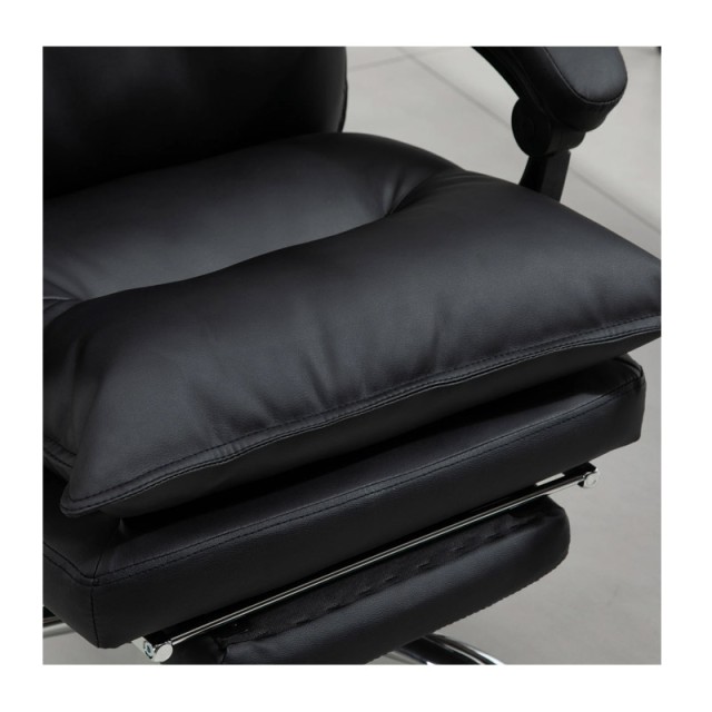 Καρέκλα Γραφείου με Υποπόδιο 66 x 72 x 122-130 cm Vinsetto 921-335BK
