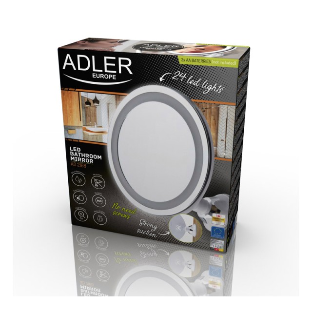 Καθρέπτης Μπάνιου με LED Φωτισμό Adler AD-2168