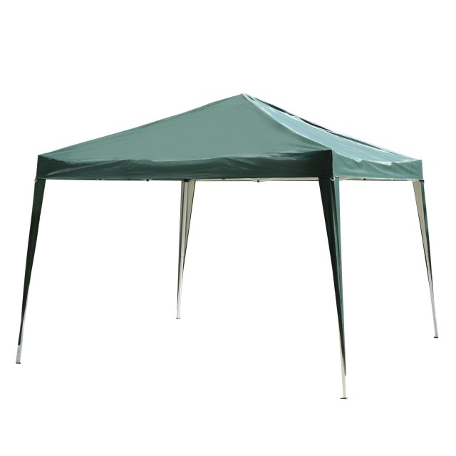 Outsunny Gazebo Folding Steel Constructure Green Oxford Fabric Covering 3x3m 840-158GN