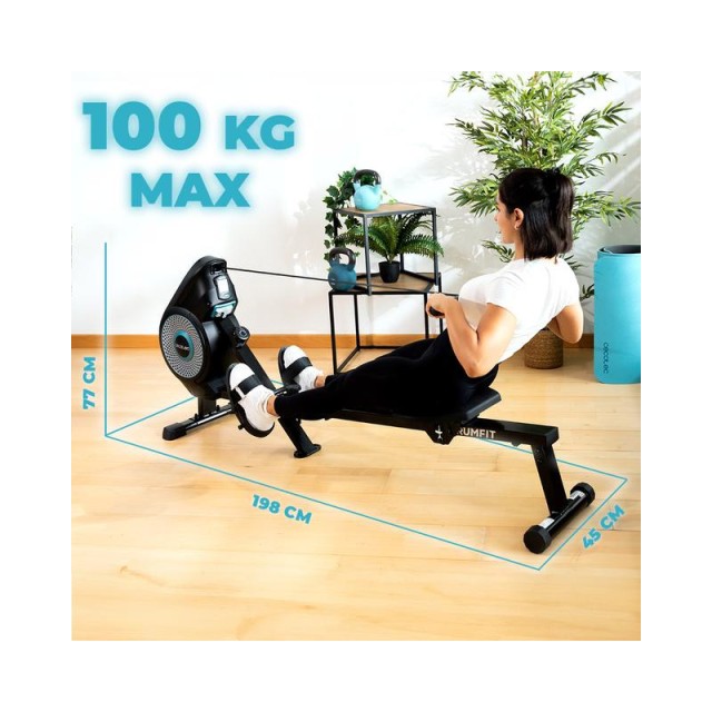 Μαγνητική/Αέρος Κωπηλατική Cecotec DrumFit Rower Eolo Magno CEC-07251