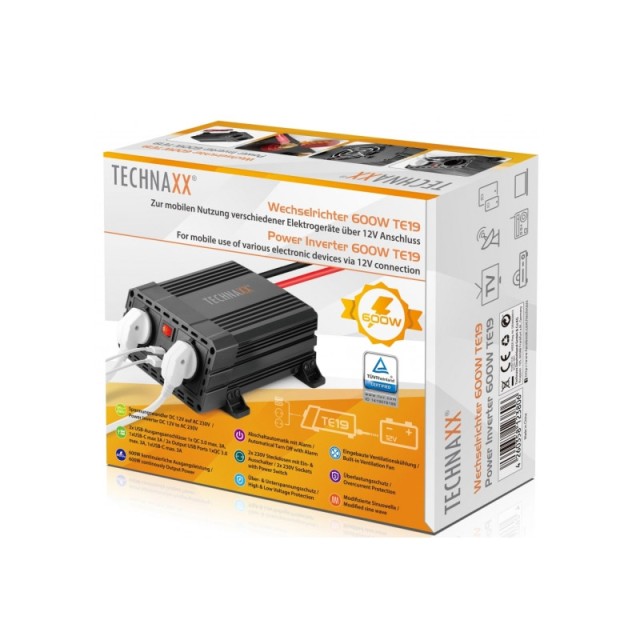 Μετασχηματιστής Inverter 600 W Technaxx TE19