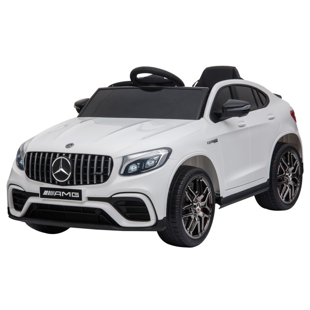 HOMCOM Mercedes Electric Ride-On Toy Car για παιδιά 3-5 ετών με ζώνη ασφαλείας και τηλεχειριστήριο, λευκό