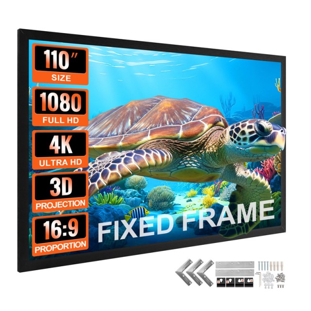 Οθόνη Προβολής Projector για Τοίχο 16:9 HD 4K 110 VEVOR TYPM110YC16-9LHJKV0