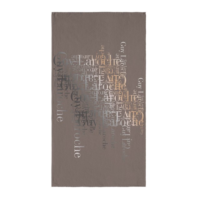 Πετσέτα Θαλάσσης 100 x 175 cm Velour Printed 2103 Taupe Guy Laroche 1130030123008 - 12 άτοκες δόσεις και 5% cash back