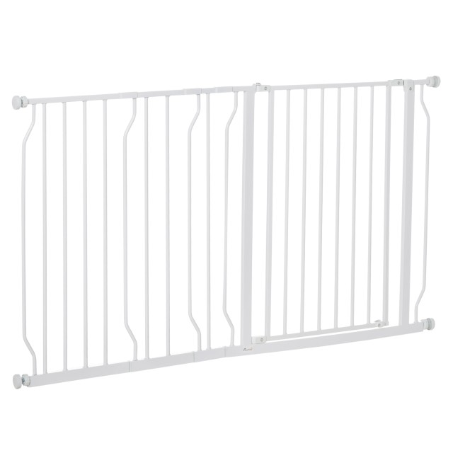 PawHut Safety Gate for Dogs Επεκτάσιμη από 75-145cm, από ατσάλι και ABS D06-109V02