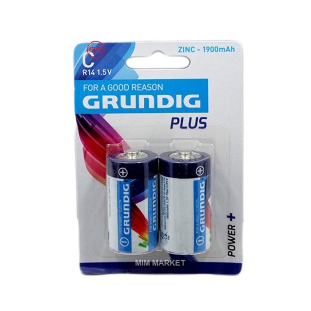 Σετ Μπαταρίες Zinc R14 C 2 τμχ Grundig 52561