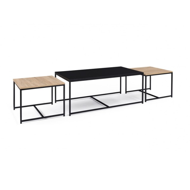 Σετ Μεταλλικά Τραπέζια Σαλονιού Nesting 113 x 60 x 45 cm 3 τμχ Manhattan Idomya 30088805