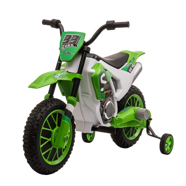 HOMCOM Electric Cross Bike για παιδιά 3-5 ετών - Πράσινο 370-165V90GN